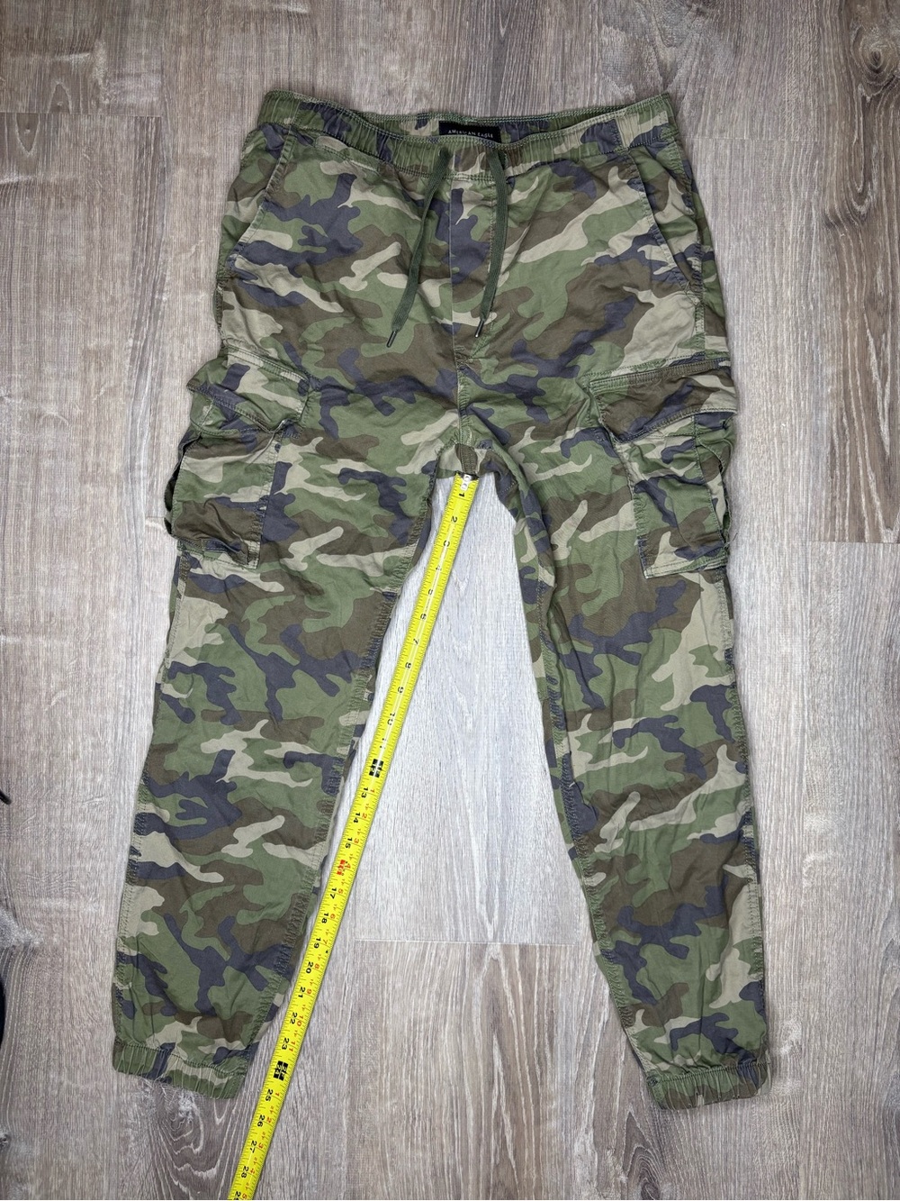 American Eagle Outfitters Airflex plus Camouflage Cargo Jogger Pants Size M Tall